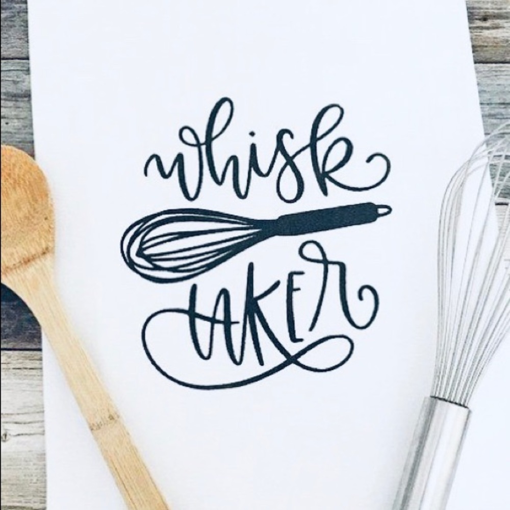 Whisk taker tea towel